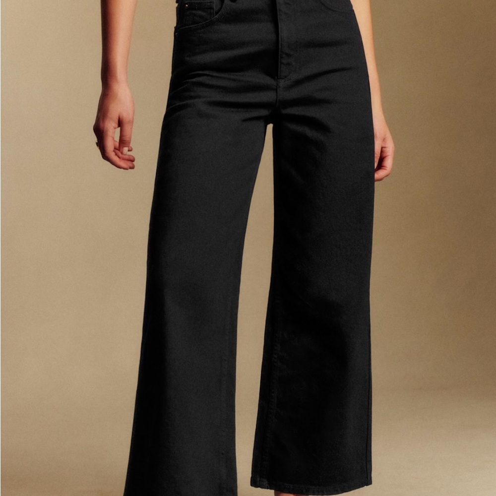 Sezane Le Crop Black Jeans